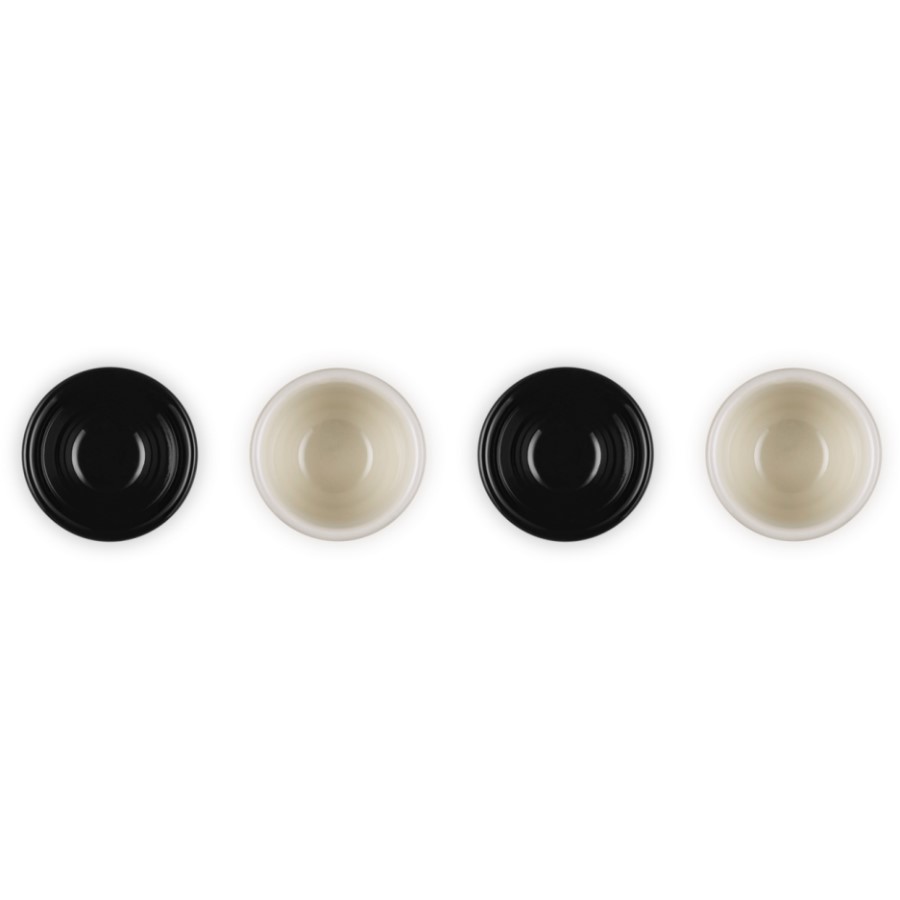 additioanl image for  Le Creuset Set of 4 Egg Cup Blk & Brioc 